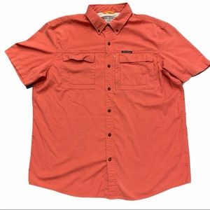 FIELD & STREAM Short Sleeve Button Up Shirt Size L